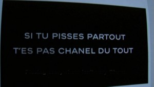 LagerfeldMovie "If you piss all over the place you aren't very Chanel"