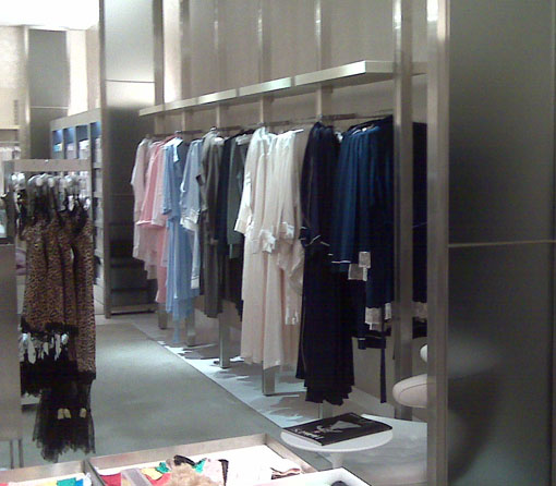 holtslingerie Bathrobe department at Holts, with a bit of predictable D&G leopard print.