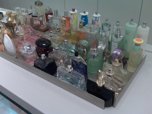 You can;t even properly appreciate the bottle design when they are all shoved in there!