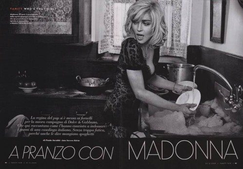 Dolce & Gabbana Spring Summer 2010: Madonna shot by Steven Meisel
