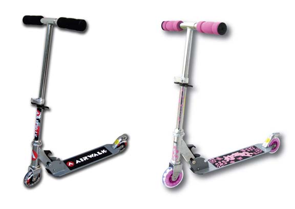 kickscooter The kick scooter. I'd rather crawl down the street in my bare knees than ride one of these.