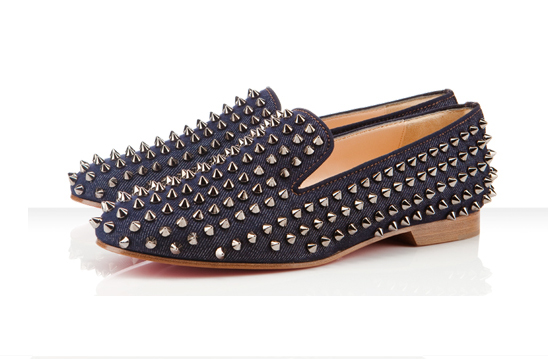 louboutin studded loafers