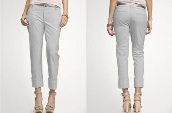 gap cropped trousers