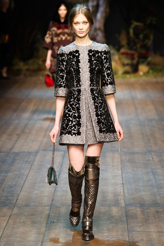 dolce and gabbana runway boots